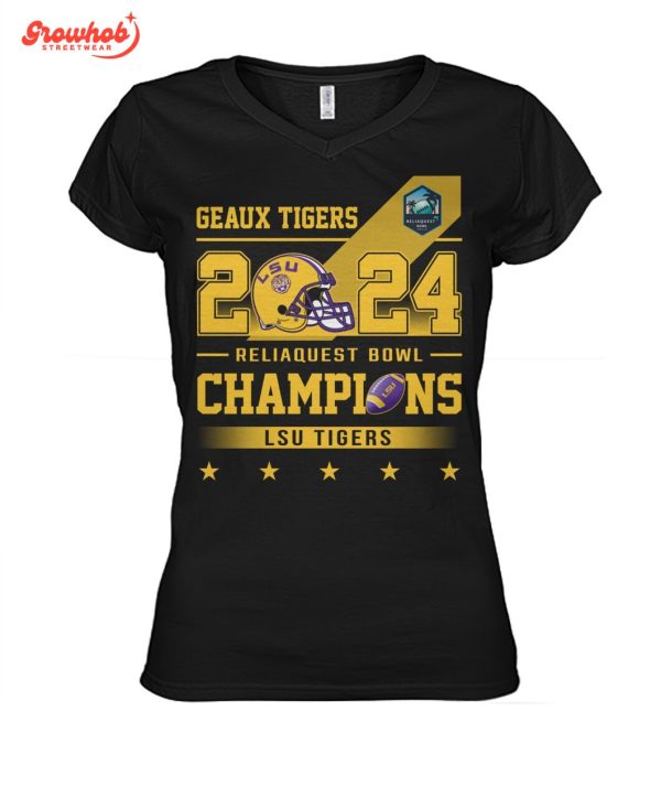 LSU Tigers 2024 Reliaquest Bowl Champions T-Shirt