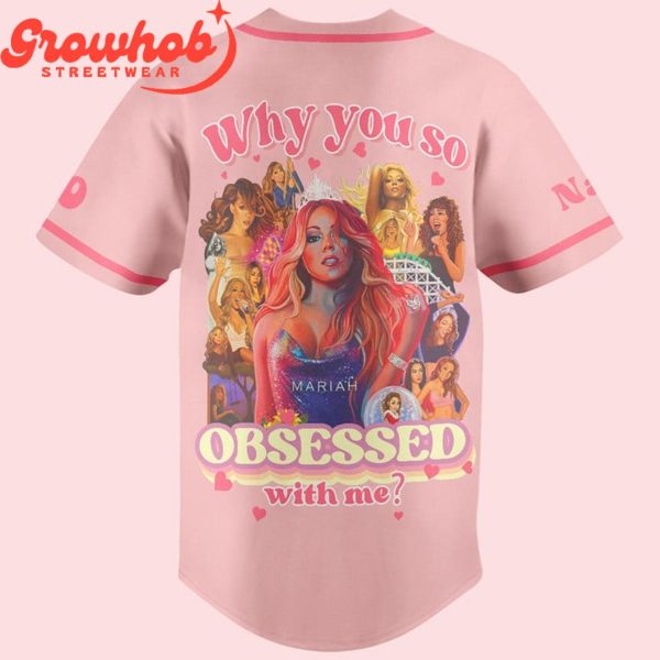 Mariah Carey Obsessed With Me Personalized Baseball Jersey