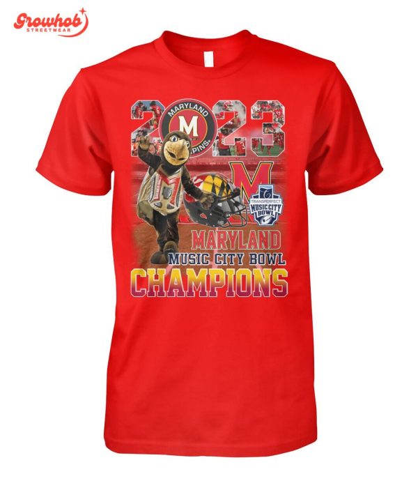 Maryland Terrapins Music City Bowl Champions 2023 T-Shirt