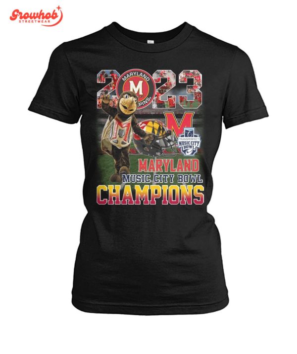 Maryland Terrapins Music City Bowl Champions 2023 T-Shirt