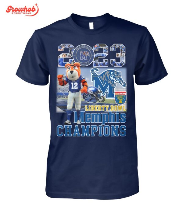 Memphis Tigers Liberty Bowl Classic Champions 2023  Fan T-Shirt