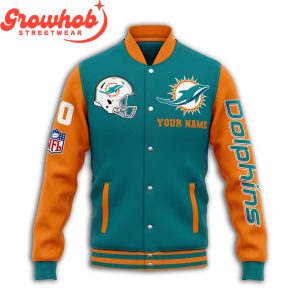 Miami Dolphins Champs Love Fan Personalized Baseball Jacket
