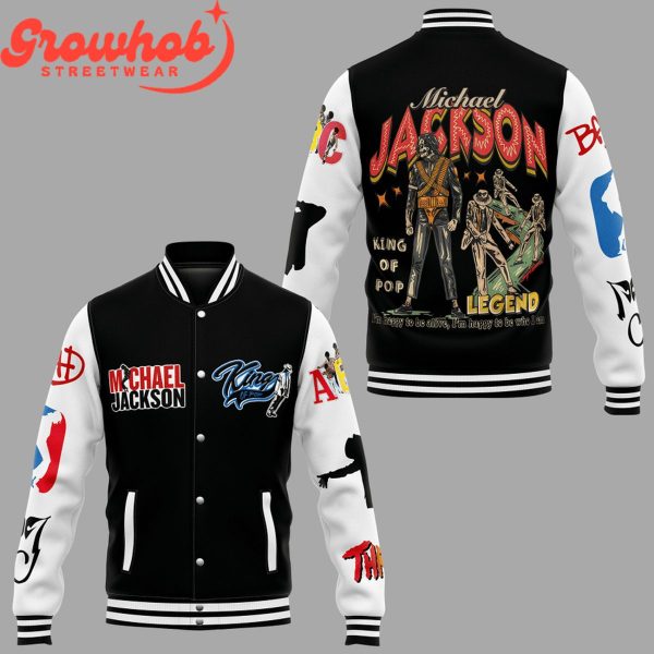 Michael Jackson The King Of Pop Legend Baseball Jacket