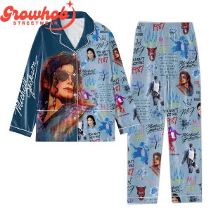 Michael Jackson Valentine Polyester Pajamas Set Blue Version