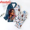 Michael Jackson Valentine Polyester Pajamas Set Blue Version