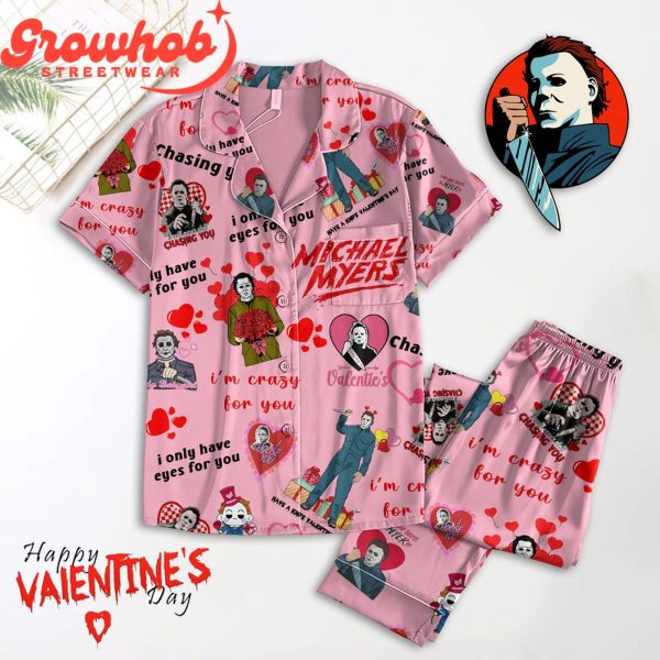 Michael Myers Happy Valentine’s Day Polyester Pajamas Set