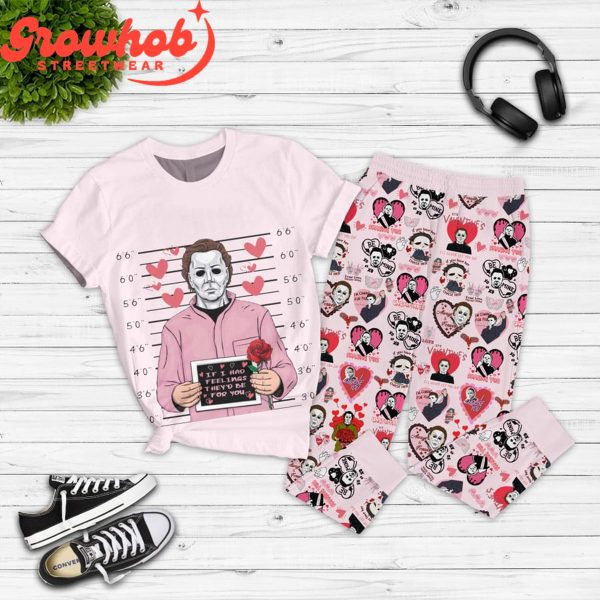 Michael Myers Valentine’s Day Fleece Pajamas Set