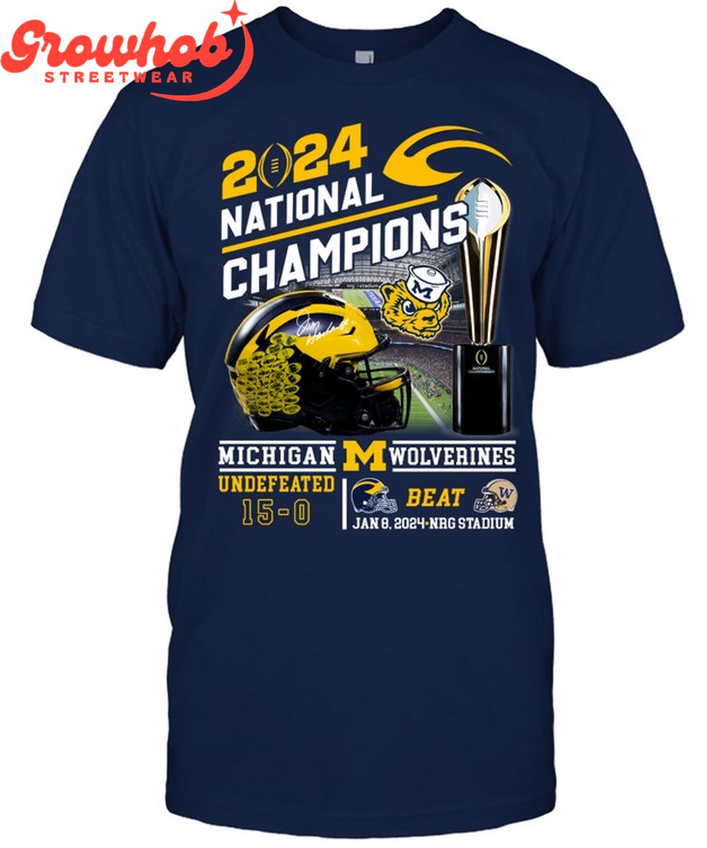Michigan Wolverines 2024 National Champions Go Blue T-Shirt