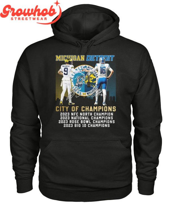 Michigan Wolverines Detroit Lions Champions Of The Years T-Shirt