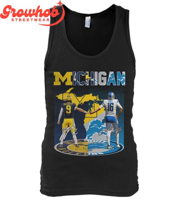 Michigan Wolverines Detroit Lions Fan Proud T-Shirt