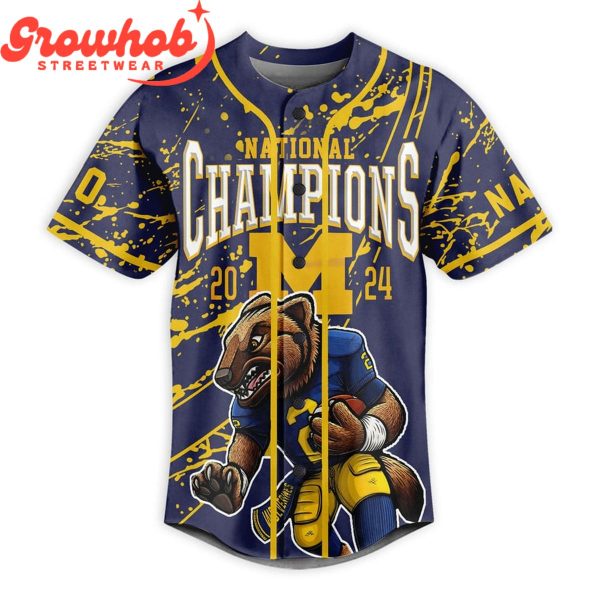 Michigan Wolverines The Victors Personalized Baseball Jersey