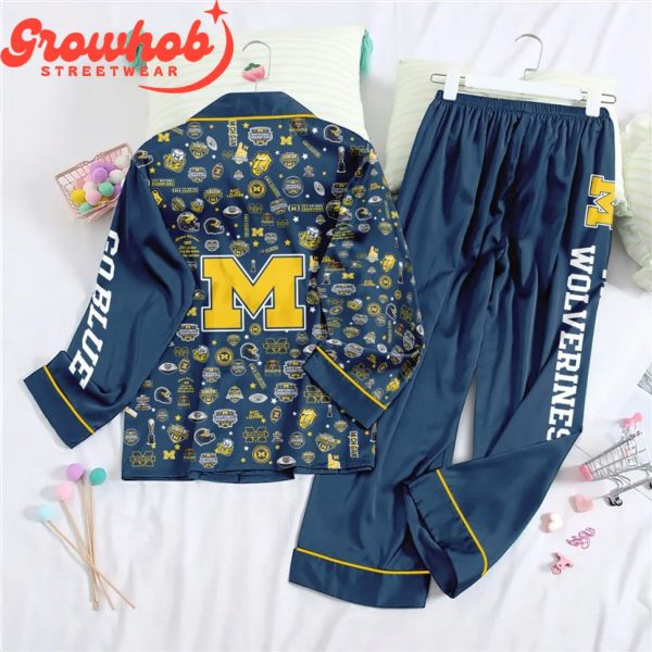 Michigan Wolverines Title Winner 2024 Polyester Pajamas Set