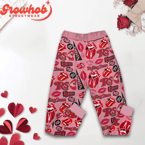 Mick Jagger Lucky In Love Valentine Fleece Pajamas Set