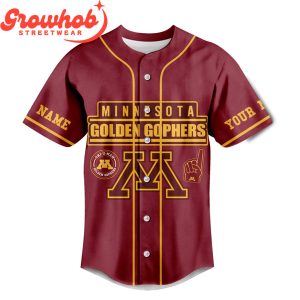 Minnesota Golden Gophers Fan Forever Personalized Baseball Jersey