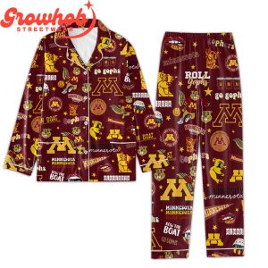 Minnesota Golden Gophers Fan Love Polyester Pajamas Set