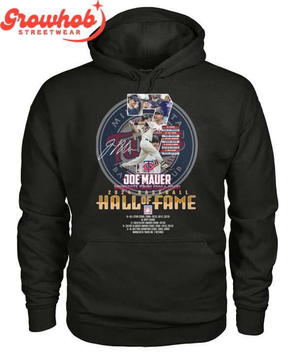 Minnesota Twins Joe Mauer 2024 Hall Of Fame T-Shirt