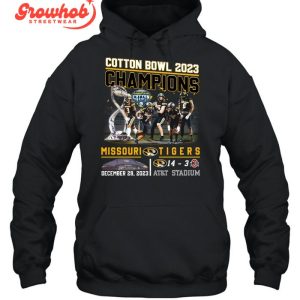 Missouri Tigers Cotton Bowl 2023 Champions Celebration T-Shirt