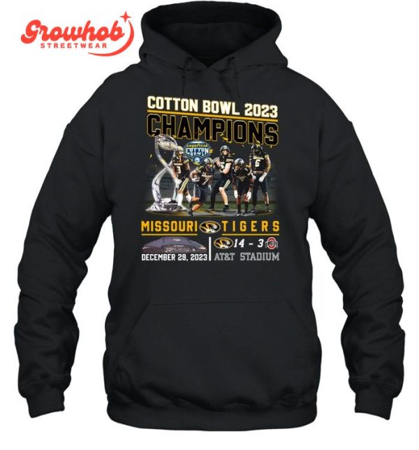 Missouri Tigers Cotton Bowl 2023 Champions Celebration T-Shirt