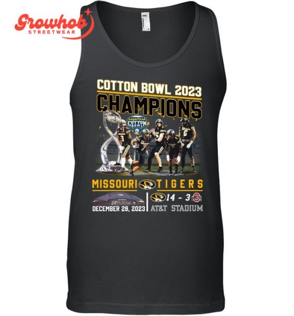 Missouri Tigers Cotton Bowl 2023 Champions Celebration T-Shirt