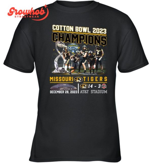 Missouri Tigers Cotton Bowl 2023 Champions Celebration T-Shirt