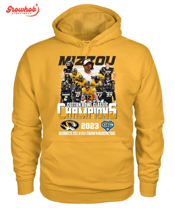 Missouri Tigers Cotton Bowl Classic 2023 Champions Fan T-Shirt