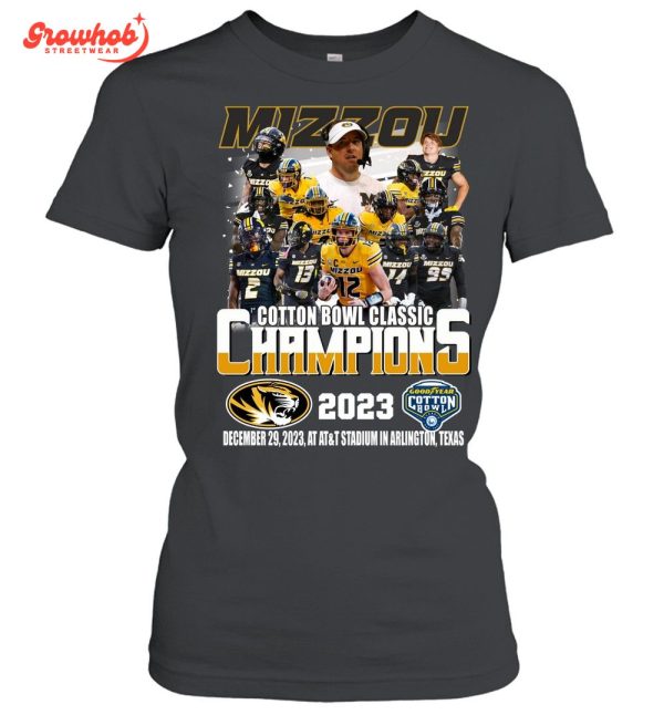 Missouri Tigers Cotton Bowl Classic 2023 Champions Fan T-Shirt