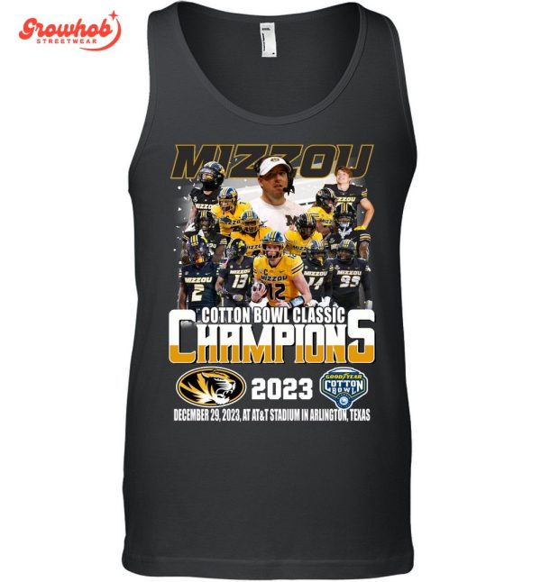 Missouri Tigers Cotton Bowl Classic 2023 Champions Fan T-Shirt