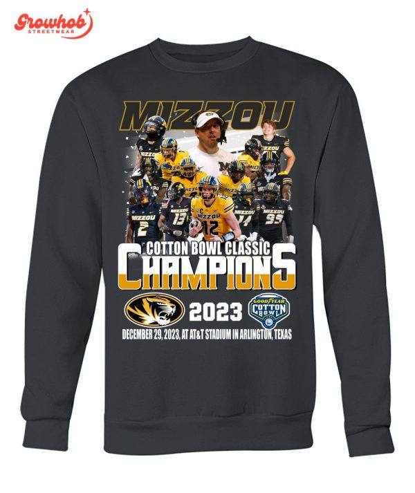 Missouri Tigers Cotton Bowl Classic 2023 Champions Fan T-Shirt