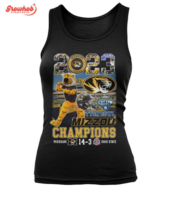 Missouri Tigers Cotton Bowl Classic 2023 Champions Mizzou Fan T-Shirt