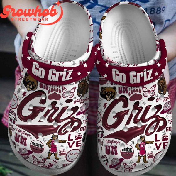 Montana Grizzlies Go Griz Fan Crocs Clogs