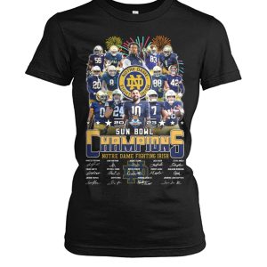 Notre Dame Fighting Irish Sun Bowl Champions 2023  Celebration T-Shirt