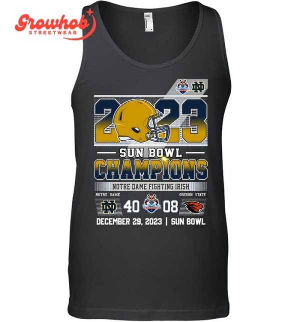 Notre Dame Fighting Irish Sun Bowl Champions 2023 T-Shirt
