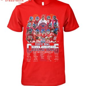 Ole Miss Rebels Peach Bowl Champions 2023 T-Shirt