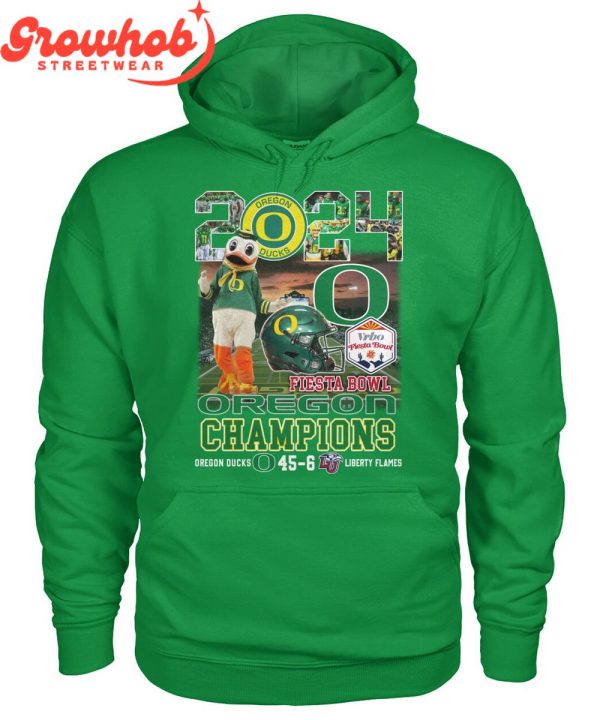 Oregon Ducks 2024 Fiesta Bowl Champions T-Shirt