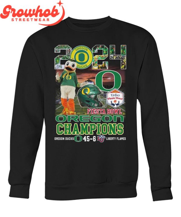 Oregon Ducks 2024 Fiesta Bowl Champions T-Shirt