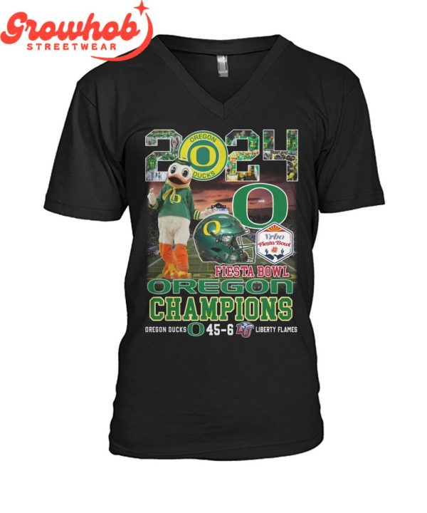 Oregon Ducks 2024 Fiesta Bowl Champions T-Shirt