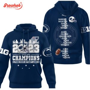 Penn State Nittany Lions Peach Bowl Champ Blue Design Hoodie Shirts