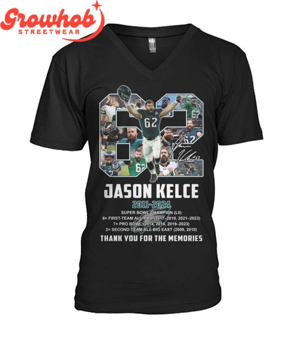 Philadelphia Eagles Jason Kelce Thank You 2011-2024 T-Shirt