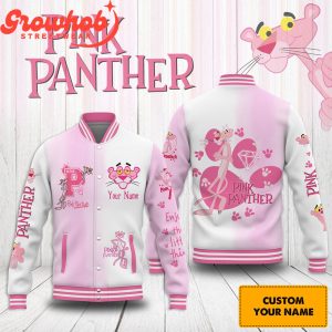Pink Panther Relax Think Pink Valentine Baseball Jacket