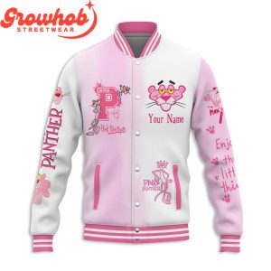 Pink Panther Love Valentine Couple Personalized Baseball Jacket