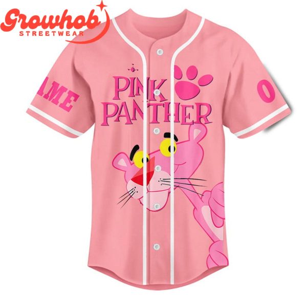 Pink Panther Relax Think Pink Valentine Baseball Jersey