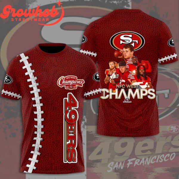 San Francisco 49ers 2023 NFC Champs Red Hoodie Shirts