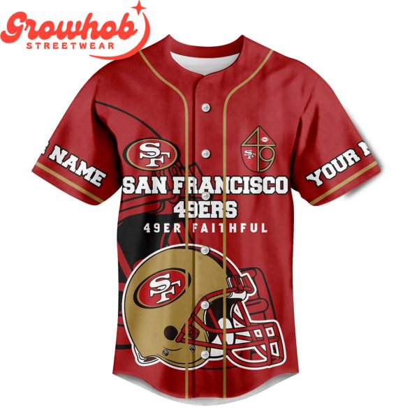 San Francisco 49ers Coolest Fan Personalized Baseball Jersey