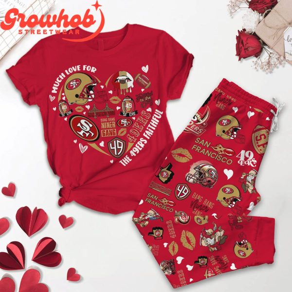 San Francisco 49ers Faithful Fleece Pajamas Set