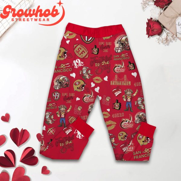 San Francisco 49ers Faithful Fleece Pajamas Set