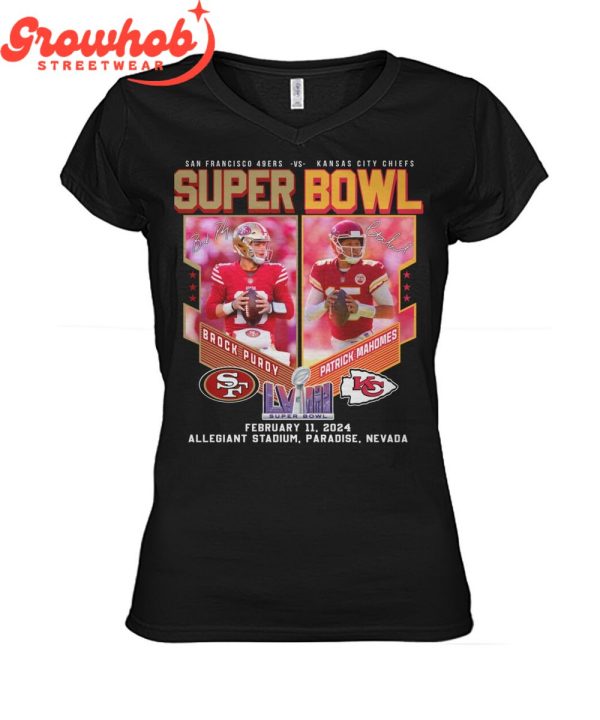 San Francisco 49ers Kansas City Chiefs Super Bowl T-Shirt