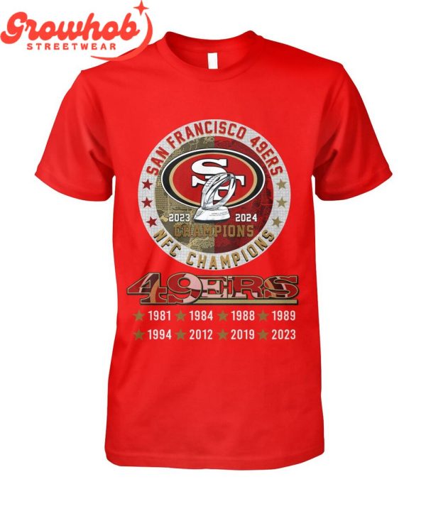 San Francisco 49ers NFC 2023 Champions T-Shirt