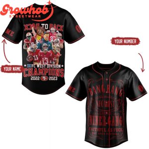 San Francisco 49ers NFC Champions 2023 Personalized Baseball Jersey