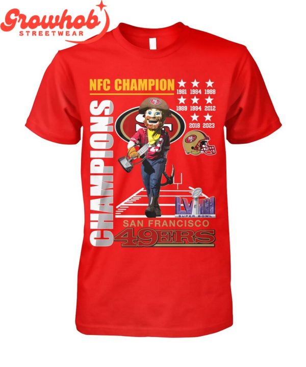 San Francisco 49ers NFC Champions To Super Bowl T-Shirt