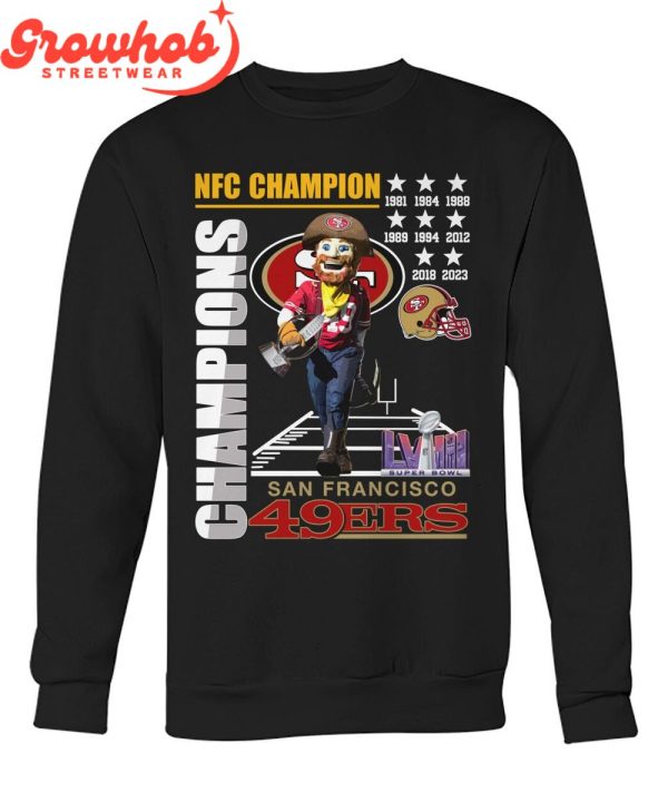 San Francisco 49ers NFC Champions To Super Bowl T-Shirt